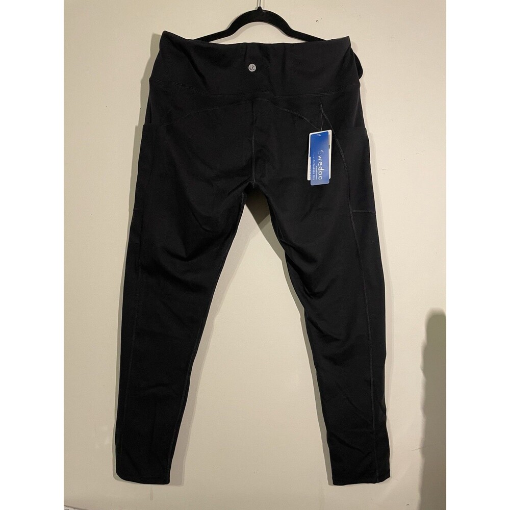 Ewedoos Ankle Leggings Womens Large Black High Rise Pockets Yoga Athletic XXXL